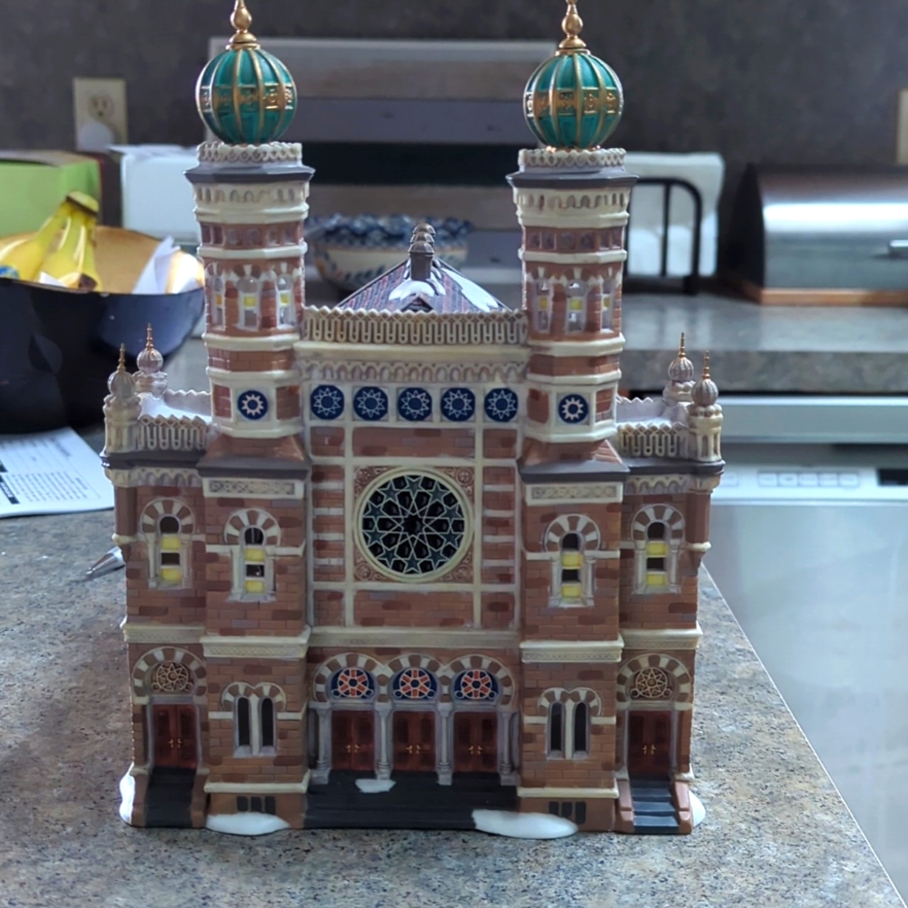 Central Synagogue dept 56.  Historical landmark series.